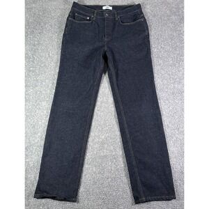 Spoke Jeans Mens 33x30 Dark Wash Build C Selvedge Cotton Hemp Stretch Denim